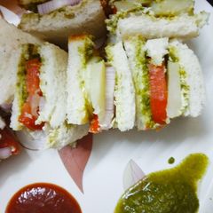 A picture of Vegetable sandwich.