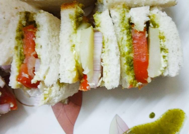 Easiest Way to Prepare Quick Vegetable sandwich