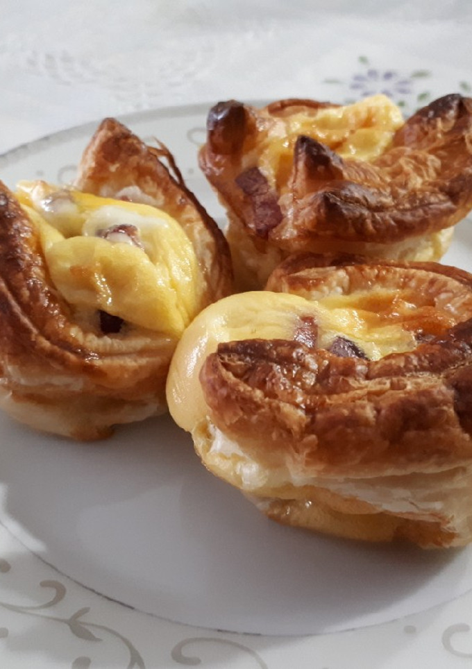 Una foto de Magdalenas rellenas para desayuno
