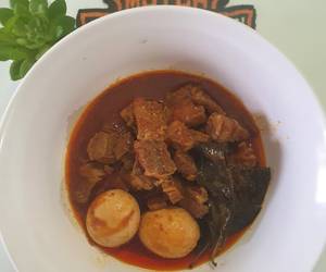 Fresh Menyajikan Krengsengan daging Lezat Mantap