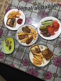 صورة لوصفة بيض مقلي بالتوست