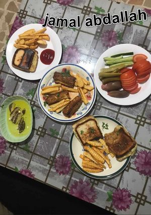 صورة لوصفة بيض مقلي بالتوست