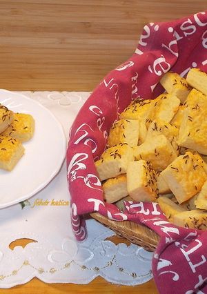 Omlós sajtos kocka recept fotója
