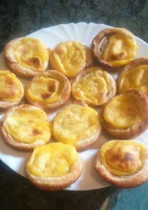 Vanília krémes, fahéjas kosárkák recept fotója