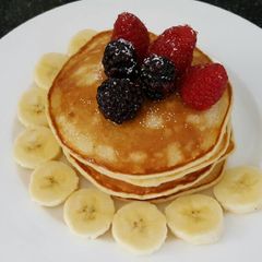 A picture of Mashed banana pancake.