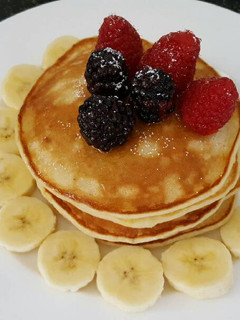 A picture of Mashed banana pancake.