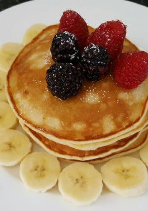 A picture of Mashed banana pancake.