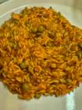 Guiso de arroz y pollo