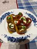 Rotoli di Peperoni ripieni di Philadelphia