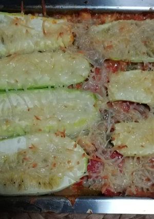 Una foto de Lasaña low carb
