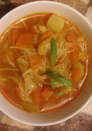 صورة لوصفة شوربة خضار