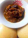 Ogbono soup with eba