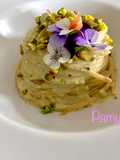 Chitarra pistacchi e formaggio di capra