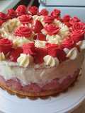 Epres fehércsokoládés mascapone torta