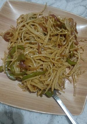 A picture of Hakka noodles.