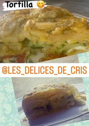Une photo de Tortilla aux courgettes