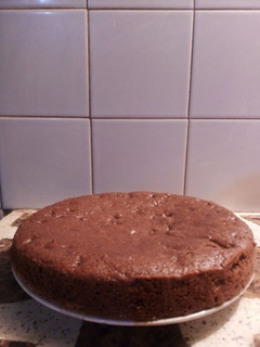 Una foto de Torta vegana de chocolate y pera🍐