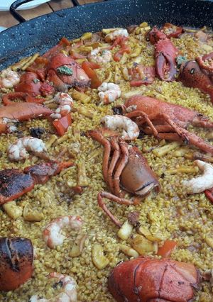 Una foto de Arroz con bogavante