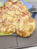 Tortilla de huevo con hot dog