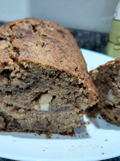 Una foto de Budín de banana vegano