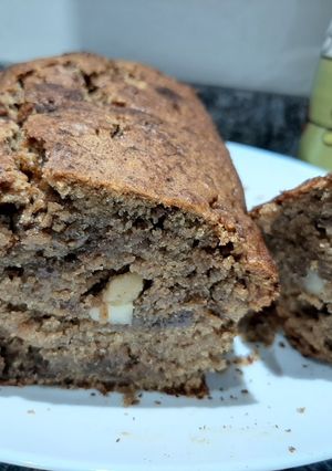 Una foto de Budín de banana vegano
