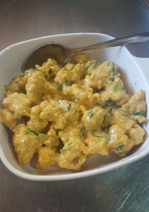 Foto resep Ayam goreng popcorn saus telur asin