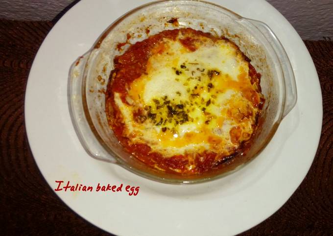 #Italian baked egg