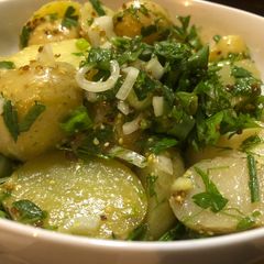 A picture of Potato Salad with Mustard & Herbs.