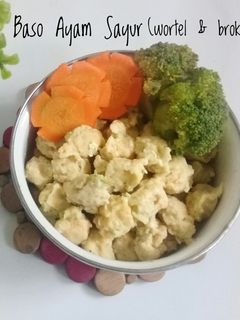Foto resep Baso Ayam Sayur (wortel & brokoli)