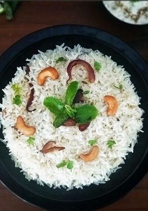 A picture of Malabar Nei Choru/ Ghee Rice.