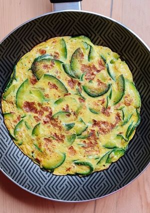 Una foto de Tortilla de zapallito redondo