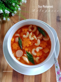Foto resep Sup Makaroni Bolognese