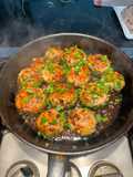 Balsamina rellena de pescado (comida china)