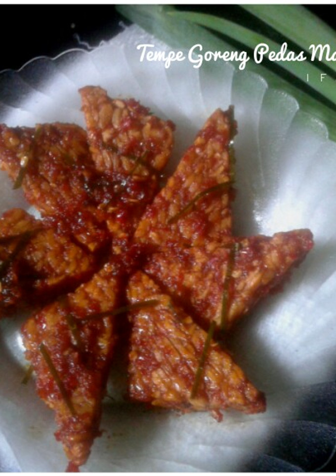 Foto resep Tempe Goreng Pedas Manis Daun Jeruk