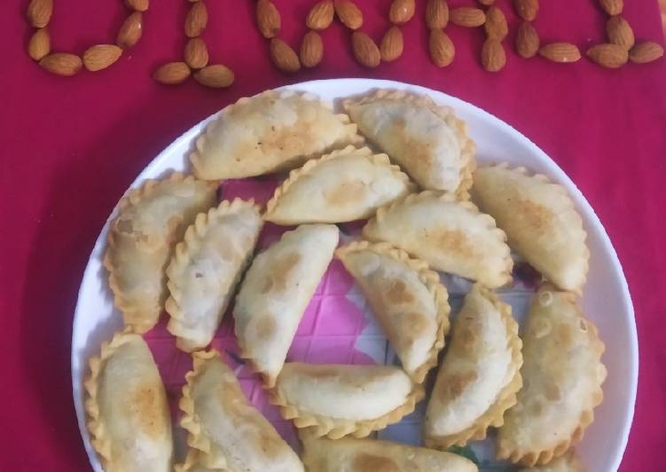 Easiest Way to Prepare Homemade Almond Ghughra (gujia)