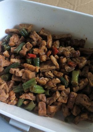 Foto resep Oseng tempe tahu kacang sederhana