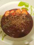 Homemade acai bowl with Choco shaving