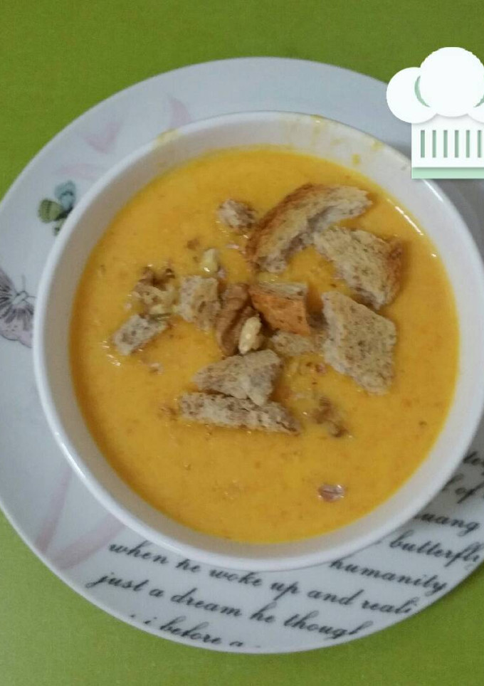 Una foto de Crema de zanahoria