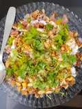 Mini crispy spicy kachori chaat