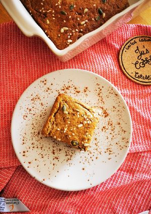 Une photo de Moelleux Chocolat Banane