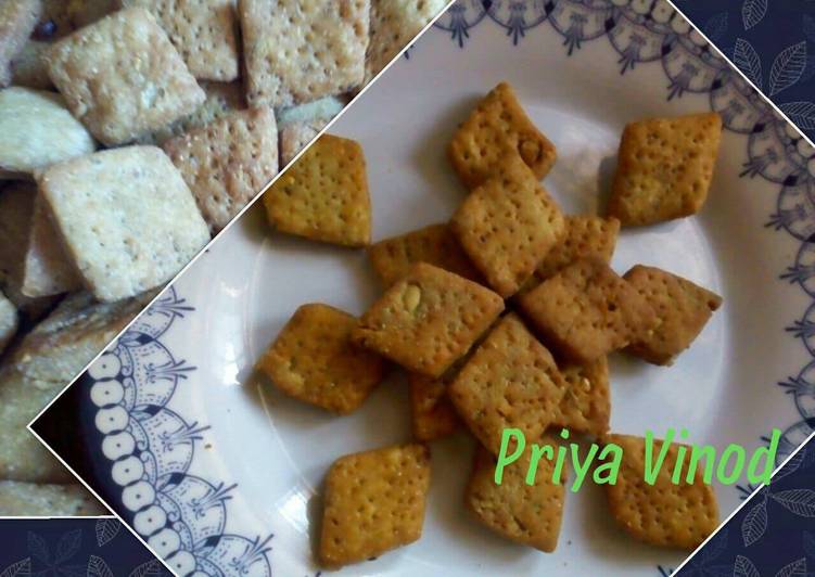 Recipe of Ultimate Multigrain peanuts Rawa mathri