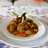 Pollo confitado con puré de calabaza