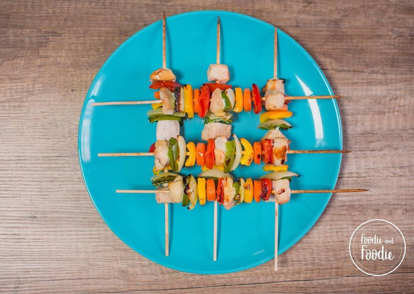 Brochetas de pollo