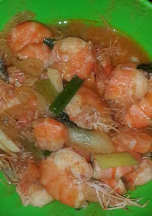 Foto resep Udang pedas manis