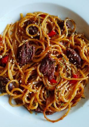 Foto resep Bulgogi Fried Noodles