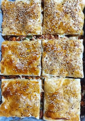 صورة لوصفة بيف باستري بحشوة الدجاج