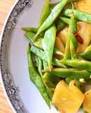 🌱 Đậu Que Dẹp Xào Khóm Chay (Vegan)