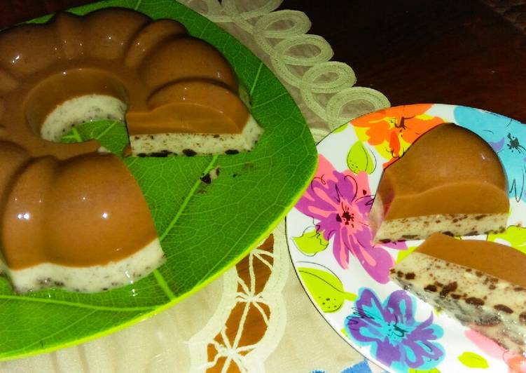 Resep masakan Pudding Omisu (oreo, milo, susu) 🍮 | Cara Buat Pudding Omisu (oreo, milo, susu) 🍮 Yang Paling Enak