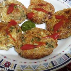 A picture of Rice kabab.
