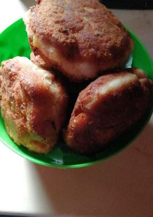 Töltött fasírt pogácsa recept fotója